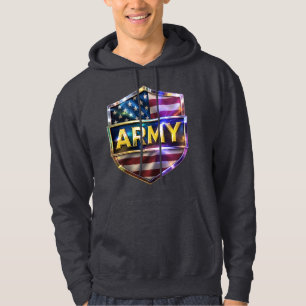 Army Flag Shield Hoodie