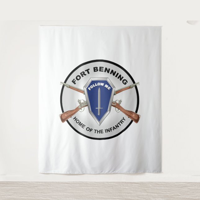 Army - Fort Benning, GA - Home of the Infantry Tapestry (Front)