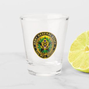 Army General Staff Badge  Shot Glass