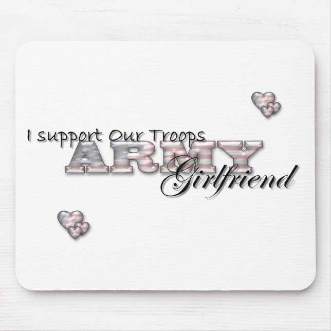 Army Girlfriend-Mousepad Mouse Mat (Front)