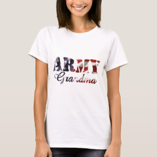 Army Grandma American Flag T-Shirt