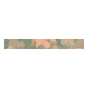 Army Green Abstract Floral Party Ribbon Grosgrain Ribbon