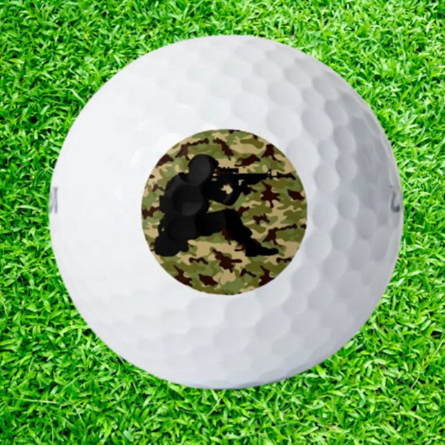 Army Green Camouflage Golf Balls (Discover the perfect military gift for golfers! )