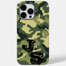 Army Green Camouflage iPhone 14 Pro Max Case