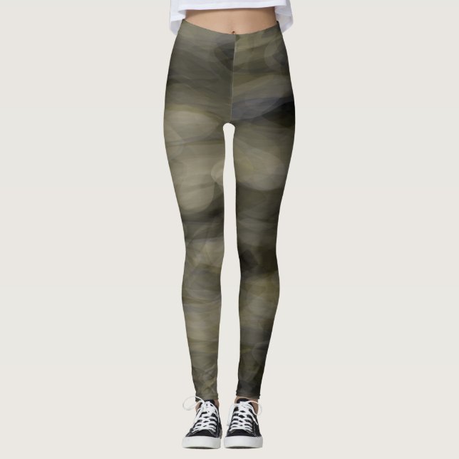 Army Green Camouflage Leggings (Front)
