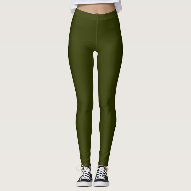 Army Green Custom Leggings (Front)