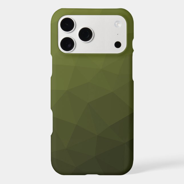 Army green gradient geometric mesh pattern (Back)