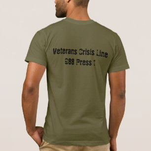 Army Green Operation Mind Shield Logo Tee