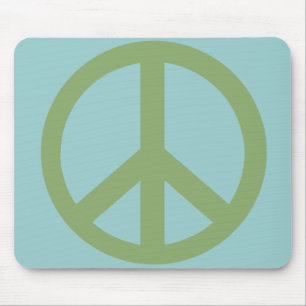 Army Green Peace Sign Products Mouse Mat