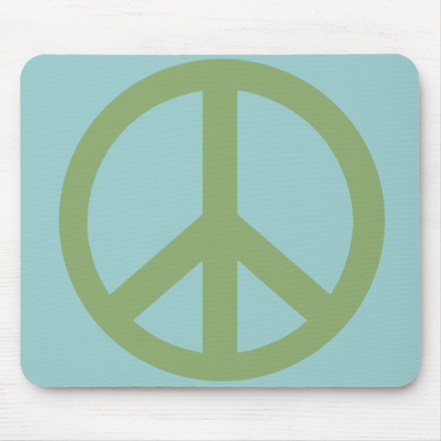 Army Green Peace Sign Products Mouse Mat (Front)