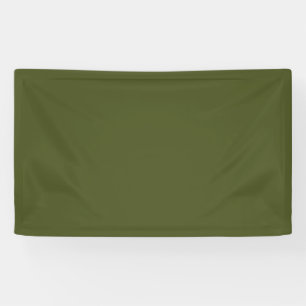 Army Green Solid Color Banner