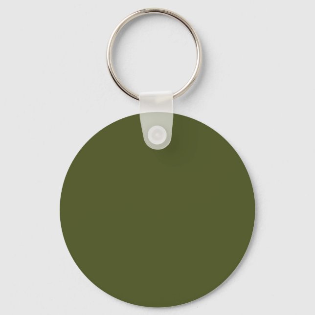 Army green (solid color) key ring (Front)