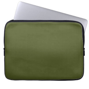 Army green (solid color) laptop sleeve