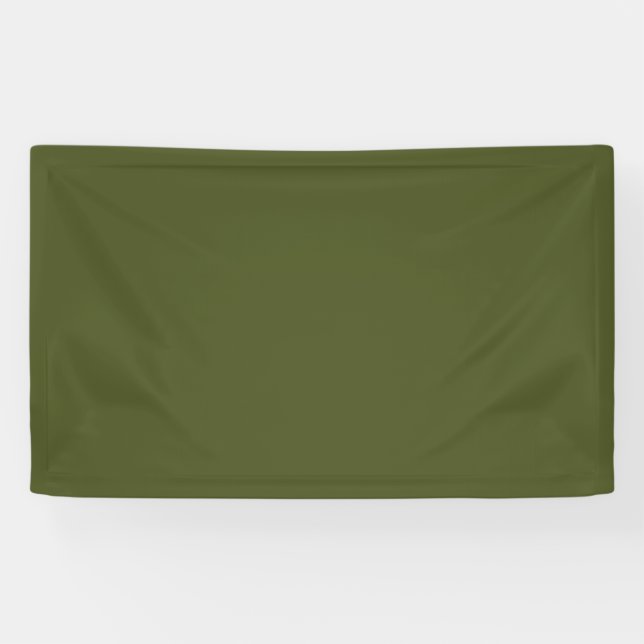 Army green (solid colour)  banner (Horizontal)