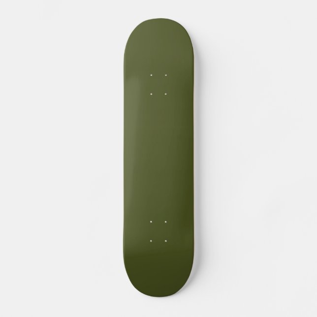 Army green (solid colour)  skateboard (Front)