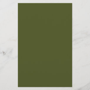 Army Green Solid Colour Stationery