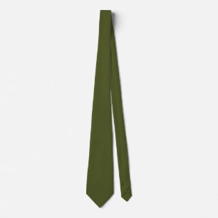 Army green (solid colour) tie