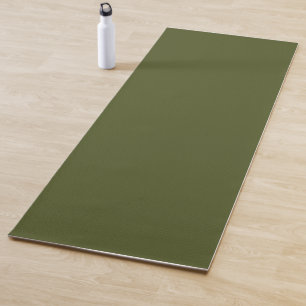 Army Green Solid Colour Yoga Mat