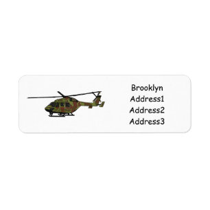 Army helicopter cartoon illustration 