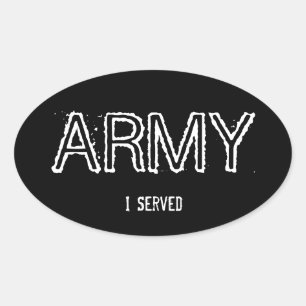 Army "I Served" Oval Sticker