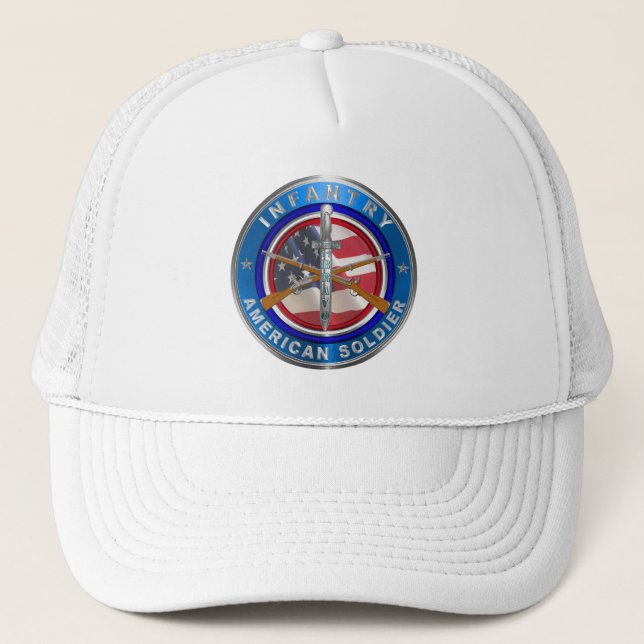 Army Infantry 11 Bravo Trucker Hat (Front)