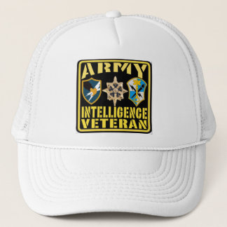 Army Intelligence Veteran Trucker Hat
