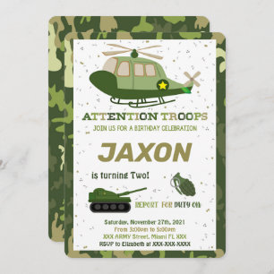 Army Invitations