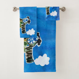 Army Jet "Art by Kids" Bath Towel Set