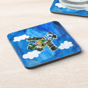 Army Jet "Art by Kids" Coaster