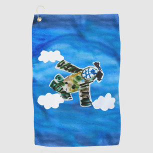 Army Jet  "Art by Kids" Golf Towel