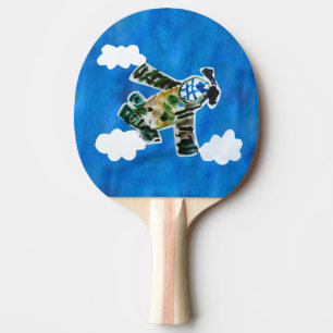 Army Jet "Art by Kids" Ping Pong Paddle