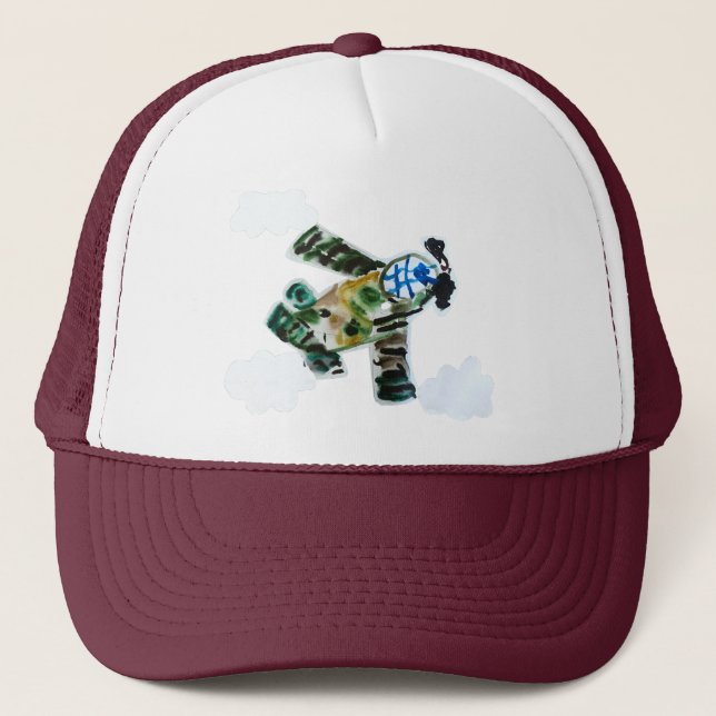 Army Jet "Art by Kids" Trucker Hat (Front)