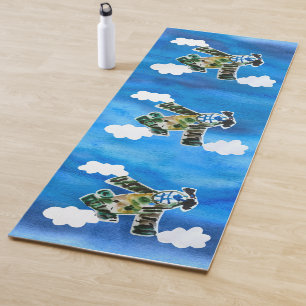 Army Jet  "Art by Kids" Yoga Mat