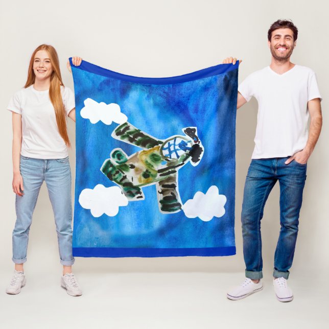Army Jet Fleece Blanket (In Situ)