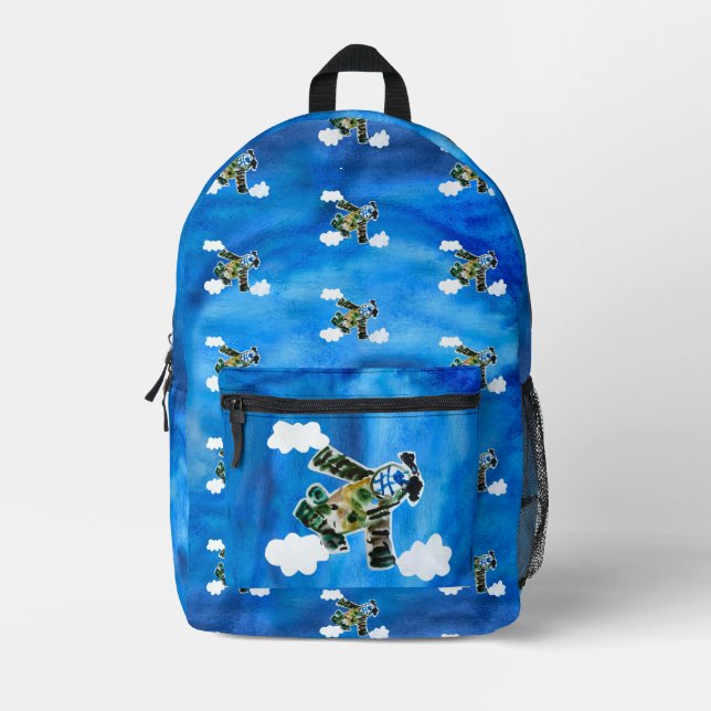 Army Jet Printed Backpack (Front)