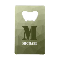 Army light green geometric mesh pattern Monogram