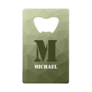 Army light green geometric mesh pattern Monogram