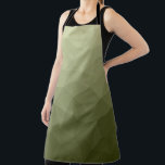 Army light green gradient geometric mesh pattern apron<br><div class="desc">Army green gradient geometric mesh pattern triangles ombre. 
Triangle geometric mesh with light dark gray green ombre gradient. 
military,  army,  pattern,  ombre,  mesh,  triangles,  geometry,  geometric,  gradient,  cool,  triangle,  green</div>