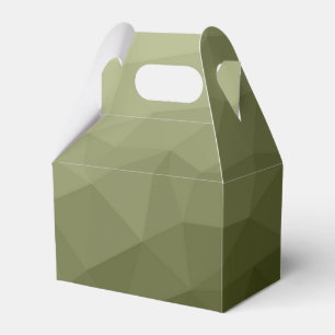 Army light green gradient geometric mesh pattern favour box