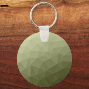 Army light green gradient geometric mesh pattern key ring