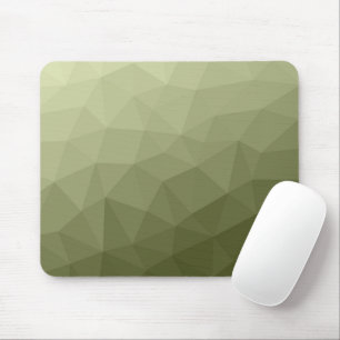Army light green gradient geometric mesh pattern mouse mat