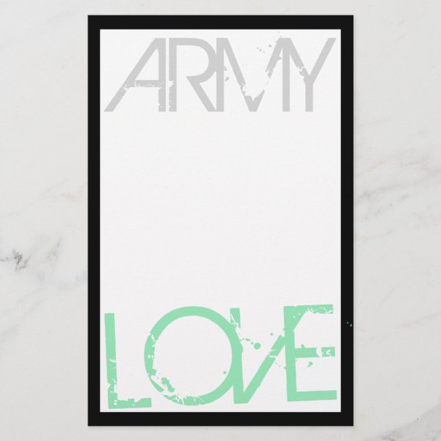 Army Love Stationery (Front)