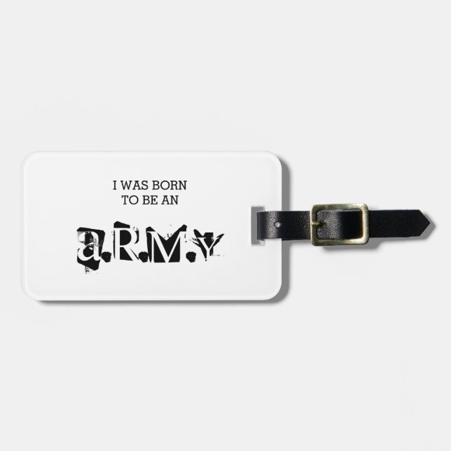 ARMY LUGGAGE TAG (Front Horizontal)