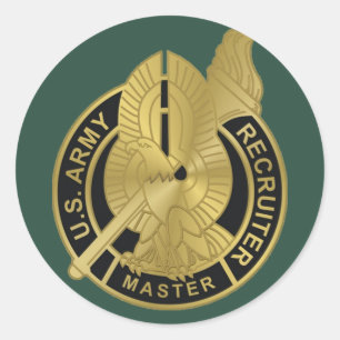 Army Master Recruiter Classic Round Sticker