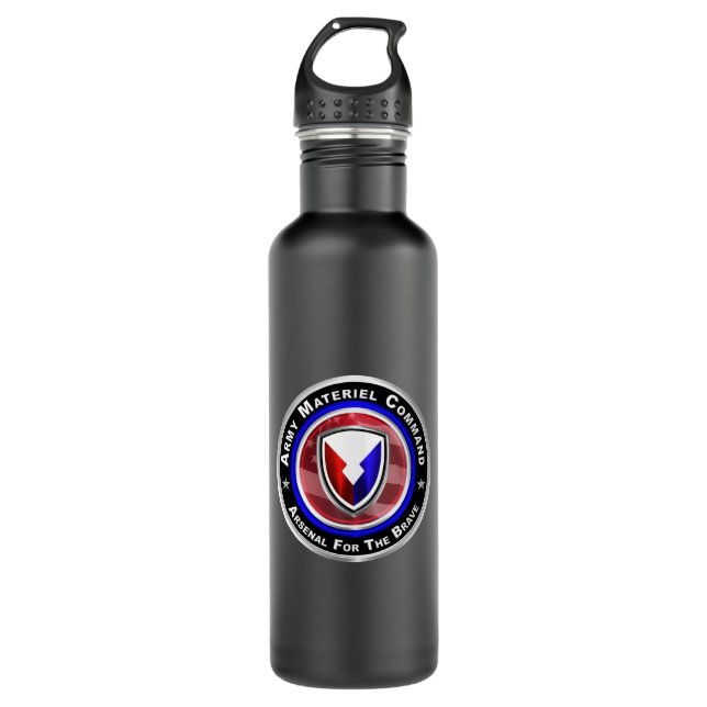 Army Materiel Command  710 Ml Water Bottle (Front)