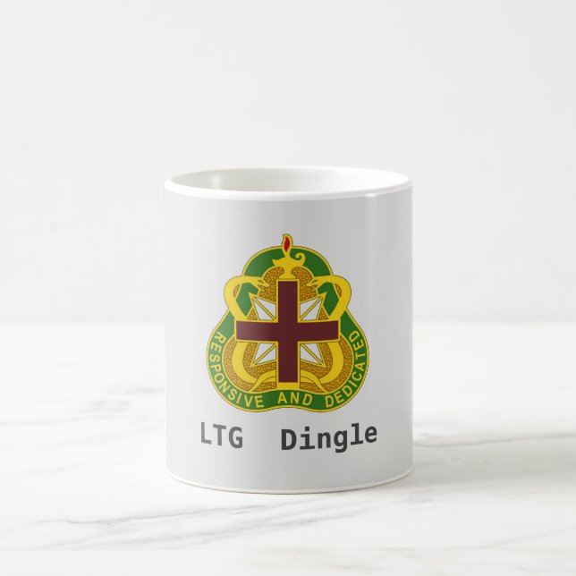 Army MEDCOM DUI Personalised Coffee Mug (Center)