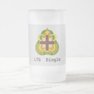 Army MEDCOM DUI Personalised Frosted Glass Beer Mug