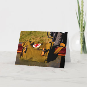 Army medical bag military armed services doctor card