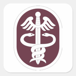 Army Medical Command Square Sticker
