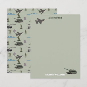 Army Military Camouflage Green Camo Birthday Card